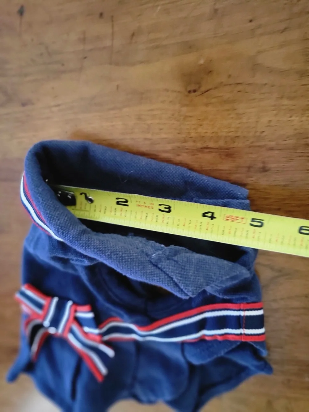 Zack & Zoey Navy Preppy Dog Dress XS Bow